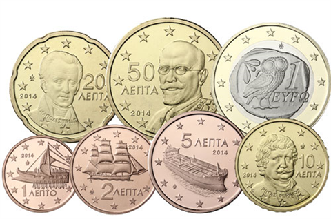 Griechenland-1,88Euro-2015-Kleinmünzensatz-RS