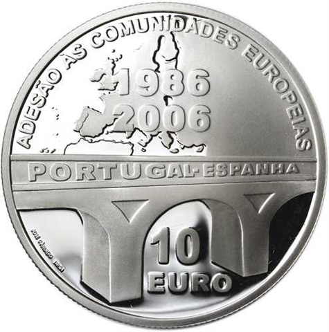 Portugal 10 Euro 2006 PP 20 Jahre Beitritt zur EU I