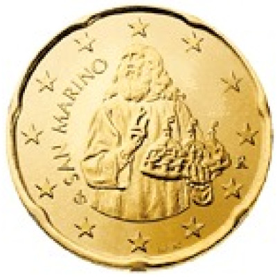 San Marino 20 Cent 2002 bfr. Heiliger Marinus