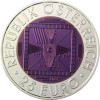 25 Euro Fernsehen Silber-Niob Münze Österreich 2005