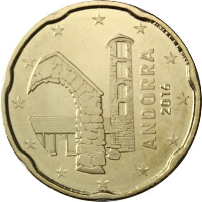 Andorra 20 Cent 2016 bfr. 