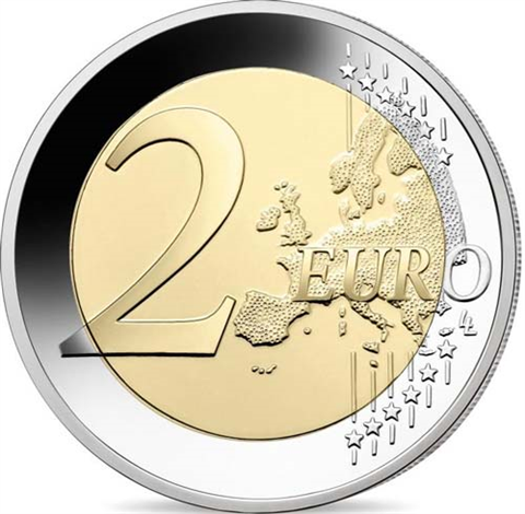 Frankreich 2 Euro 2022 - Paris 2024 - Diskuswerfer CoinCard Lila 