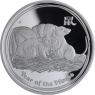 Australien-1 Dollar-2008-AGpp-Lunar II Maus-RS