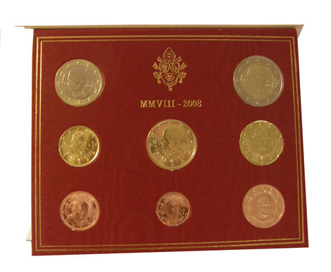 Vatikan 3,88 Euro 2008 stgl. KMS Papst Benedikt XVI. im Folder