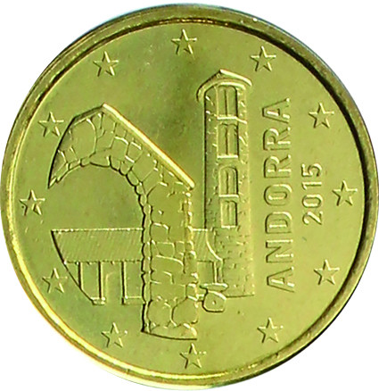 Andorra  50 Cent 2015 Kursmünze 