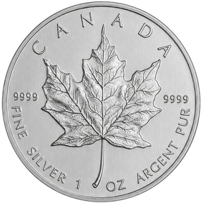 Kanada-5-Dollar-1997-1-Unze-Silber-Maple-Leaf-RS
