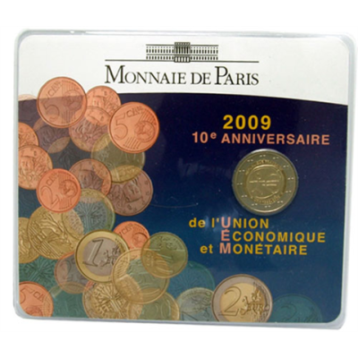 Frankreich-2-Euro-2009-stgl-CoinCard-WWU-RS0