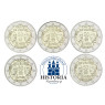 Deutschland 5 x 2 Euro 2013 bfr. Gemeinschaftsausgabe Elysee Vertrag Mzz. A - J