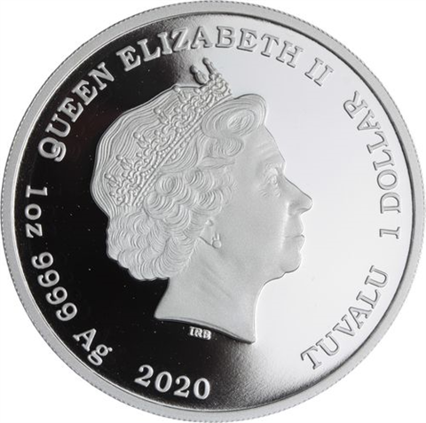Tuvalu-1 Dollar-2020-AGpp-Farbe-John Wayne-RS
