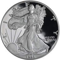 USA-1 Dollar-1998-AGpp-Silver Eagle-RS