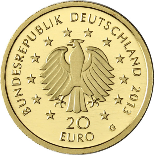 Deutschland 20 Euro Gold 2013 Kiefer - Münzzeichen G