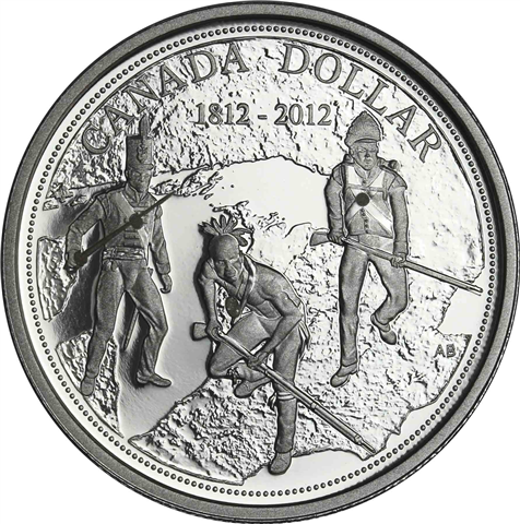 Kanada 1 Dollar 2012 PP Krieg Muenze I