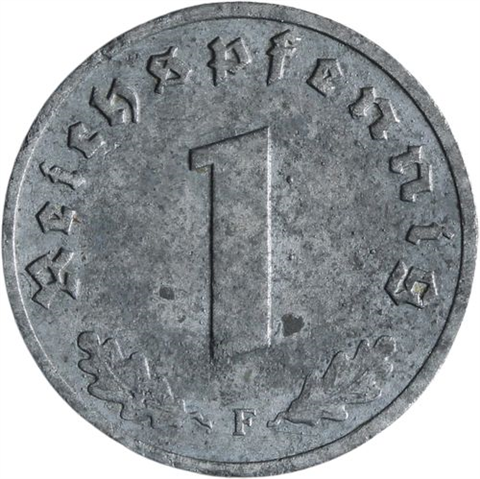 Deutschland- 1 Reichspfennig-1945-1946-Kurs-VS