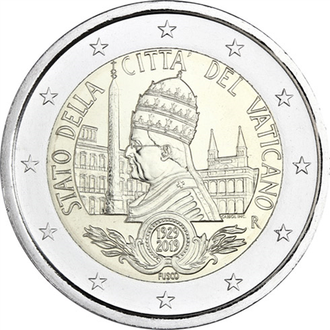 Vatikan-2-Euro-2019-90-Jahrestag-Gründung-des-Staates-Vatikanstadt-I