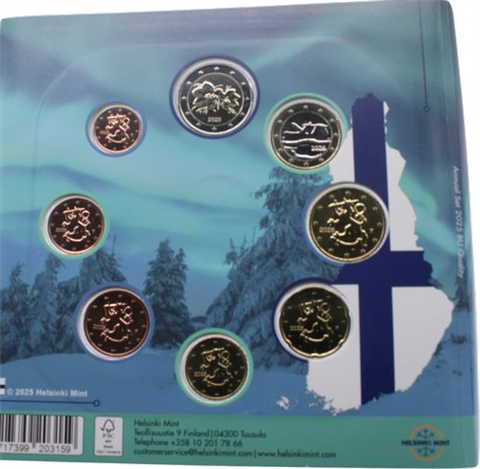 Finnland-3,88 Euro-2025-Stgl-KMS-Nordlichter-Folder I