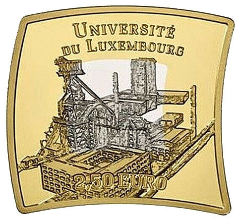 2,5 Euro 2019 Universität Luxemburg Silber-Nordic-Gold-Ausgabe eckig bestellen 