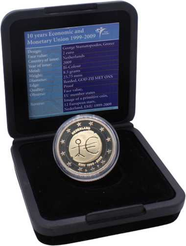 Niederlande-2 Euro-2009-PP-WWU-Etui