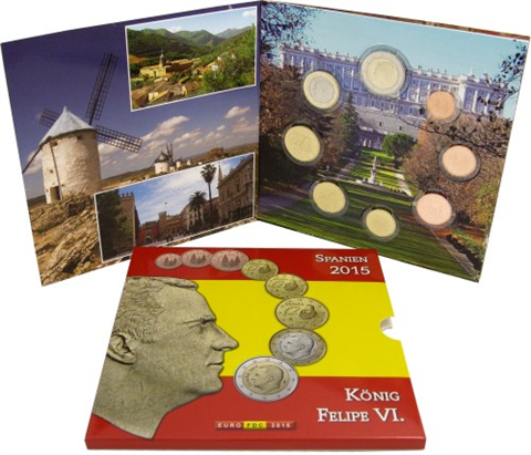 Spanien 3,88 Euro 2015 Felipe Sondersatz