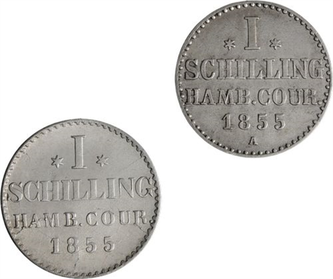 Deutschland-2x1Schilling-1855-Hamburg-RSVS