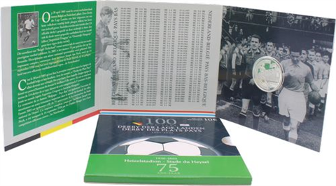 Belgien-10 Euro-2005-AGpp-Fussball-Folder
