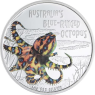 Tuvalu-1 Dollar-2008-AGpp-Octopus-Farbe-RS