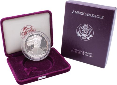 USA-1 Dollar-1991-AGpp-Silver Eagle-RS