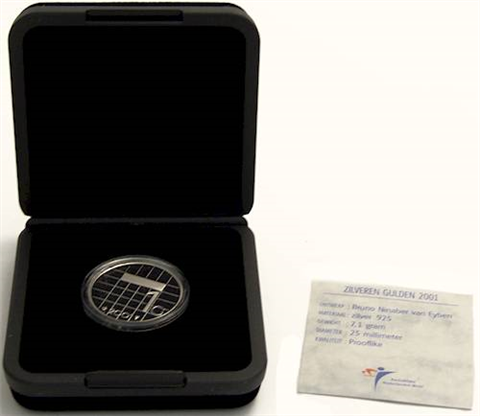 Niederlande 1G 2001 PP Silber Gulden II