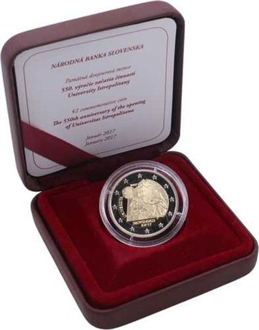 Slowakei-2 Euro-2017-PP-UNI Istropolitana-Etui