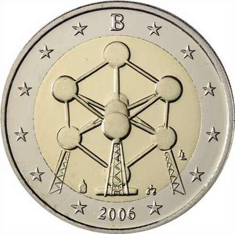 Belgien 2 Euro 2006 PP Atomium -I