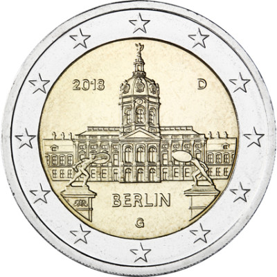 2 Euro Gedenkmünzen Schloss Charlottenburg Berlin 2018 