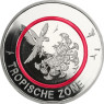 5 Euro Deutschland Tropische Zone Roter Polymerring Gedenkmünzen 