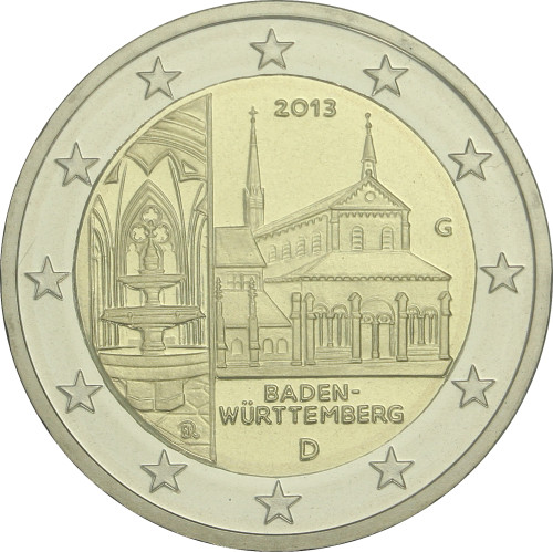 Deutschland 5 x 2 Euro 2013 bfr. Kloster Maulbronn Mzz. A - J