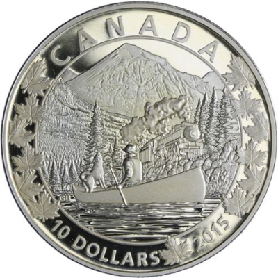 Kanada-10 Dollar-2015-AGpp-Magnificent Mountains-RS