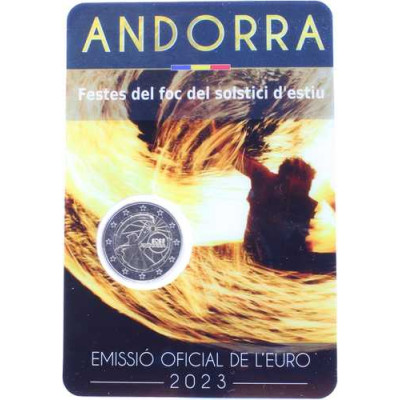 Andorra 2 Euro 2023 Feste der Sommersonnenwende CoinCard