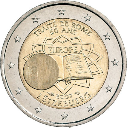 Römische Verträge 2 Euro Sondermünze 