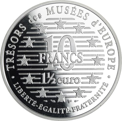 Frankreich-1,5 Euro 10 Francs-1997-AGpp-Klimt-RS