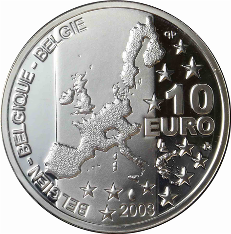 Belgien 10 Euro 2003 Georges Simenon - I
