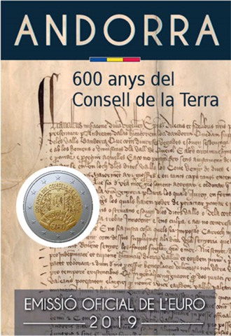 2 Euro Münze 600. Jahrestag des Consell de la Terra sammeln 