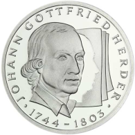 Deutschland 10 DM Silber 1994 Stgl.  Johann Gottfried Herder I (1)