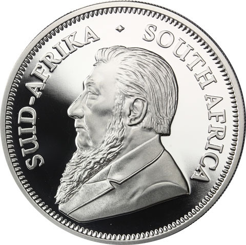 Krügerrand 2018 Silber Südafrika 1 Rand Polierte Platte im Etui mit Zertifikat