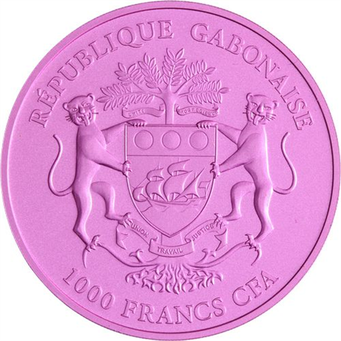 Gabun-1000 Francs-2020-AGstgl-Springbok-Farbe-RS