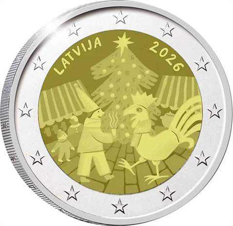 Lettland-2Euro-2026-bfr-ChristlicheTradition-Weihnachtsmarkt-RS