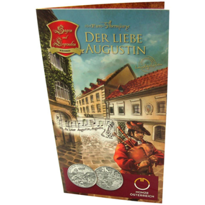 Österreich-10-Euro-2011-Silber-HGH-Der-liebe-Augustin-Folder