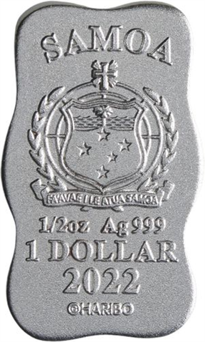 Samoa-1 Dollar-2022-AGstgl-Haribo Goldbär-Etui