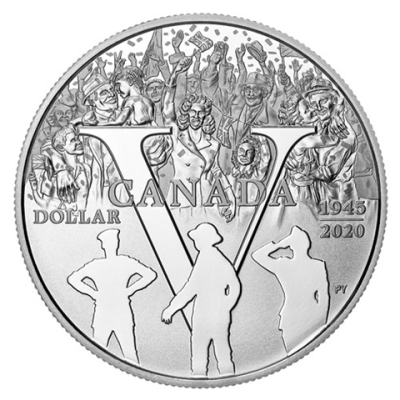 Kanada-1Dollar-2020-AGPP-75-Jahre-Victory-Day-RS
