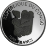 Kongo-1000 Francs-1996-AGpp-Farbe-Henry Morgan-VS