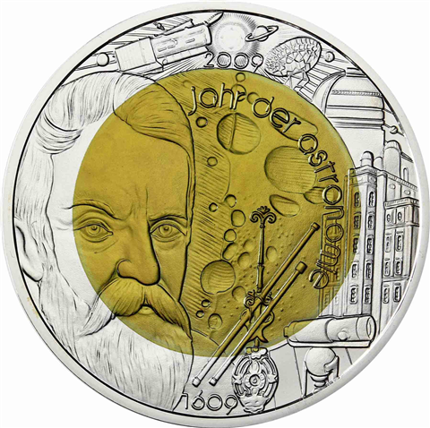 Österreich 25 Euro 2009 Hgh Silber Niob - Jahr der Astronomie I