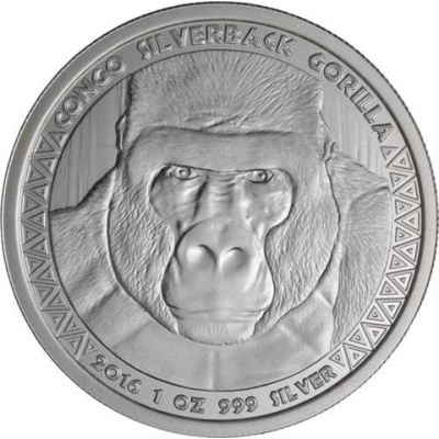 Kongo-5000 Francs-2016-AGstgl-Gorilla-RS