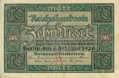Ro63-DeutschesReich-10Mark-1920-Reichsbanknote-RS
