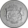 Gabun-1000 Francs-2012-AGstgl-vergoldet-Springbock-VS